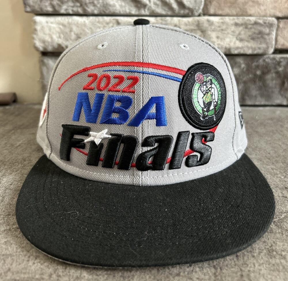 New Era Boston Celtics 2022 NBA Finals Men's Gray/Black Snapback Hat 9FIFTY NWT